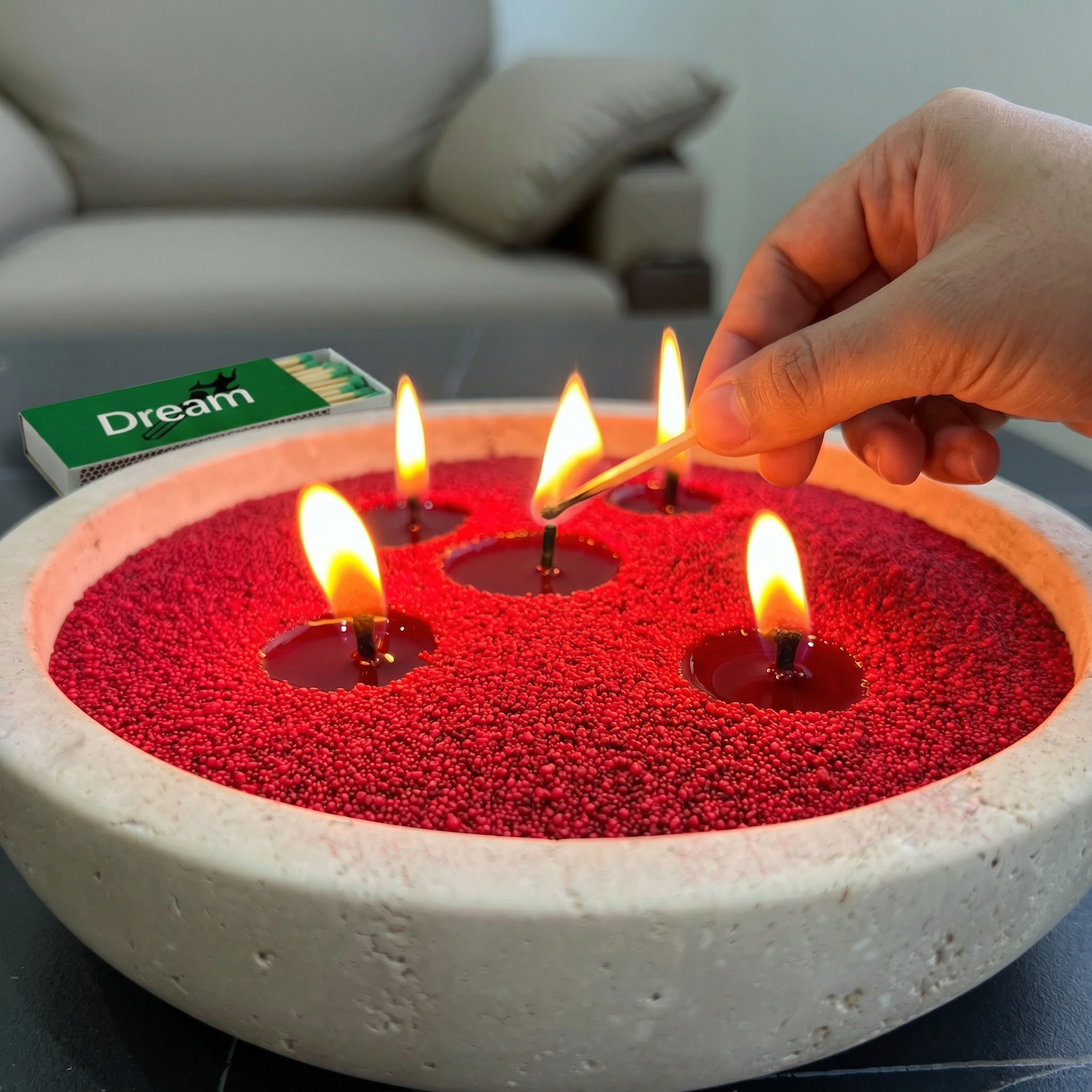 Lumlu Candle-18oz Midnight Rose Set