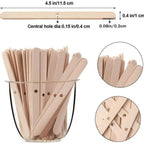 Wooden Candle Wick Holder – Reusable Wick Centering Tool for DIY Candle Making