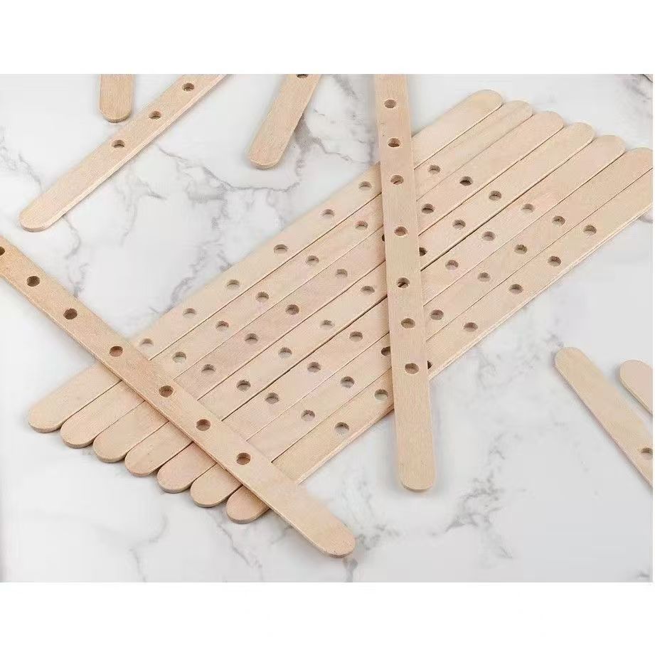 Wooden Candle Wick Holder – Reusable Wick Centering Tool for DIY Candle Making