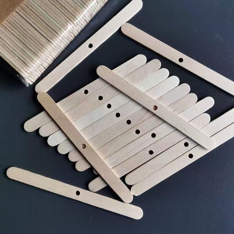 Wooden Candle Wick Holder – Reusable Wick Centering Tool for DIY Candle Making