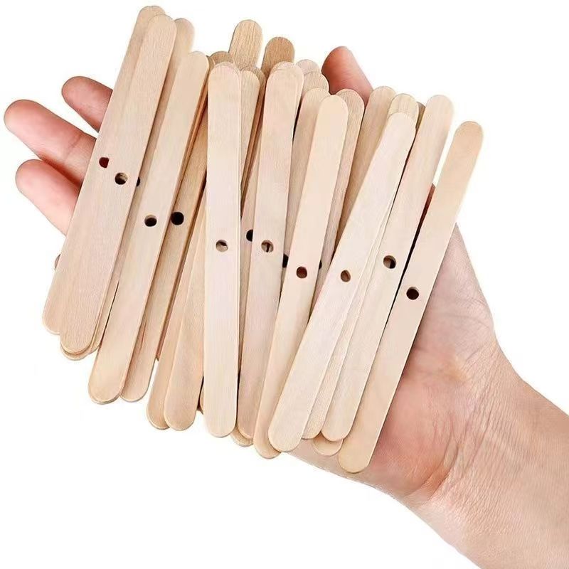 Wooden Candle Wick Holder – Reusable Wick Centering Tool for DIY Candle Making
