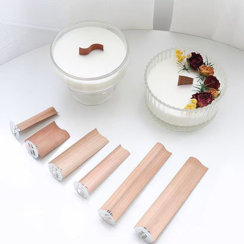 Wooden Wick Holder for DIY Pearl Wax Candles