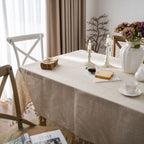Natural Linen Tablecloth for Cozy Home Decor