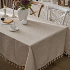 Natural Linen Tablecloth for Cozy Home Decor