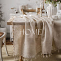 Natural Linen Tablecloth for Cozy Home Decor