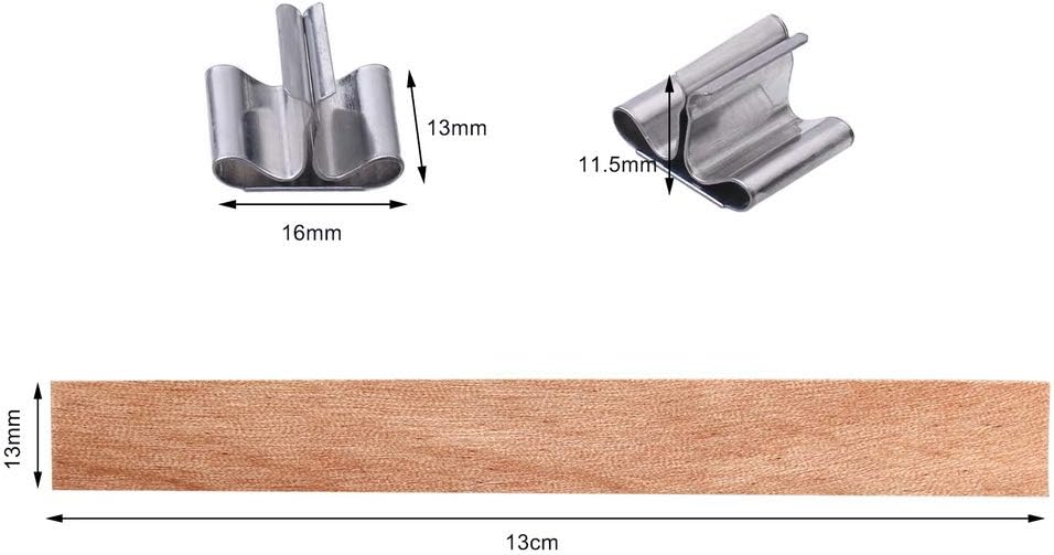 Wood wick and metal base dimensions