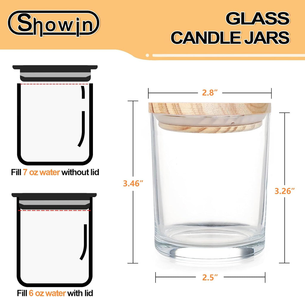 Seven ounce candle jar dimensions