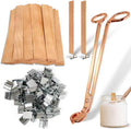 Wood wick kit with clips stickers and trimmer