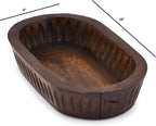 Mango wood bowl dimensions of 10 by 6 inches