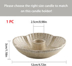 Ceramic candle holder dimensions and socket size