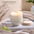 Floral candle jar kit package contents