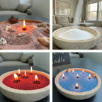Lumlu {{color}} sand grain candle pearls, eco-friendly plant wax - {{size}}