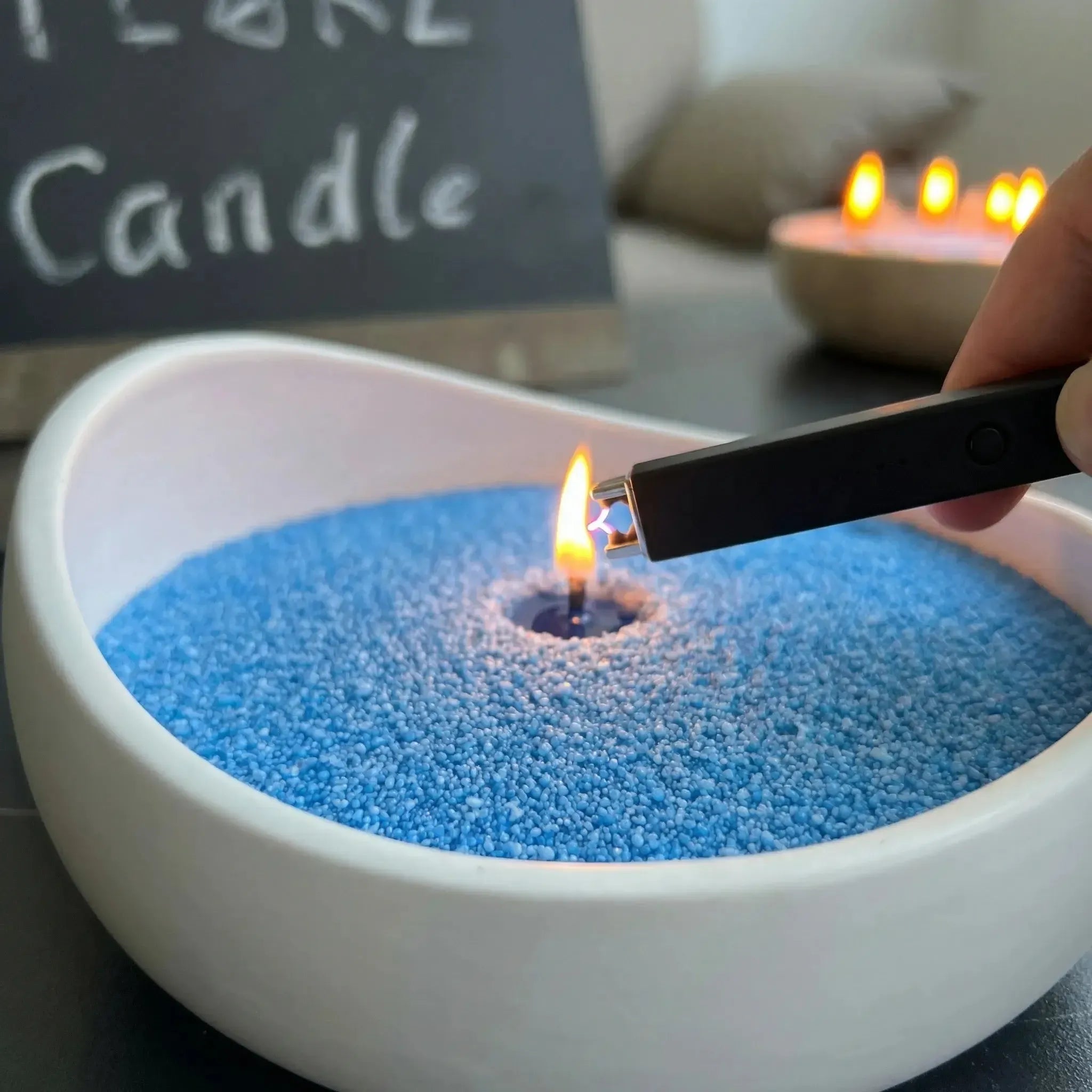 Lumlu {{color}} sand grain candle pearls, eco-friendly plant wax - {{size}}