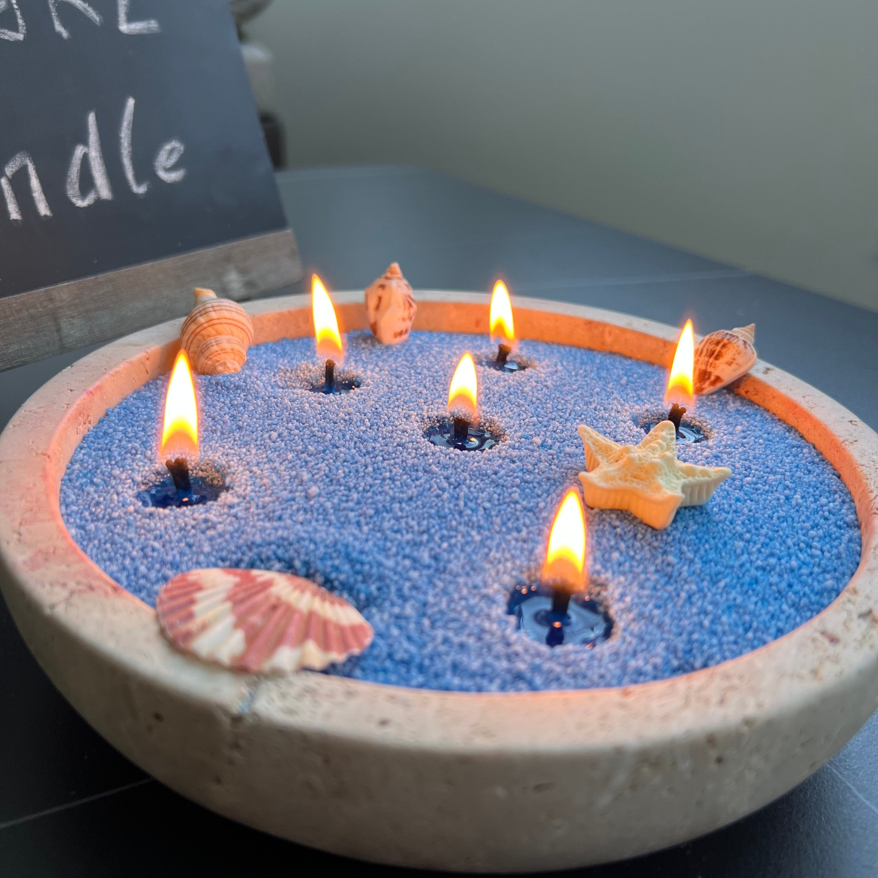 Lumlu {{color}} sand grain candle pearls, eco-friendly plant wax - {{size}}