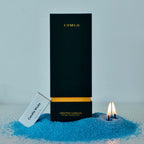 LUMLU Classic Pearl Scented Candle - 18 oz blue | Refillable| DIY