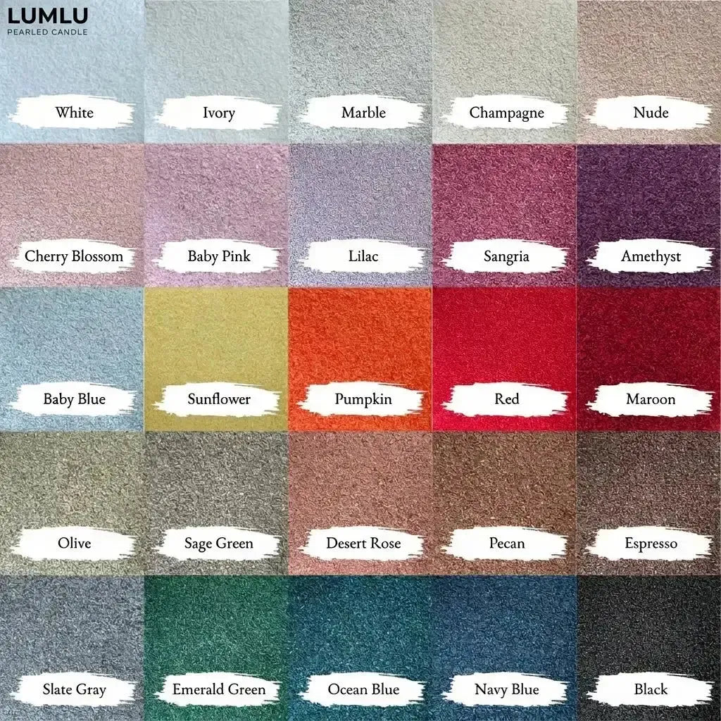 Lumlu {{color}} sand grain candle pearls, eco-friendly plant wax - {{size}}