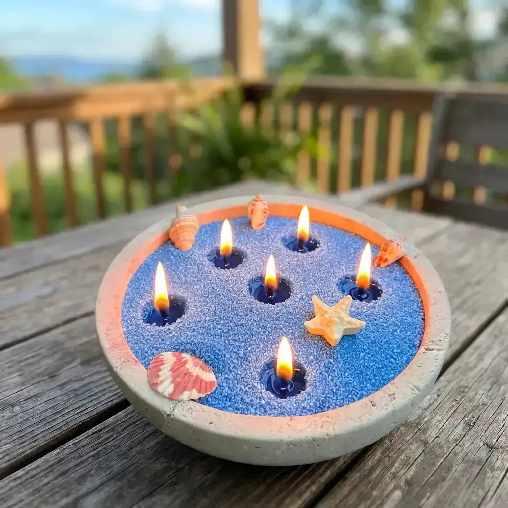 Lumlu {{color}} sand grain candle pearls, eco-friendly plant wax - {{size}}