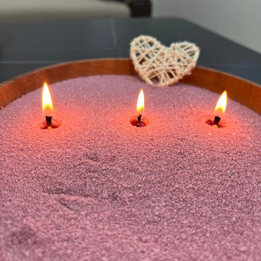 Lumlu {{color}} sand grain candle pearls, eco-friendly plant wax - {{size}}