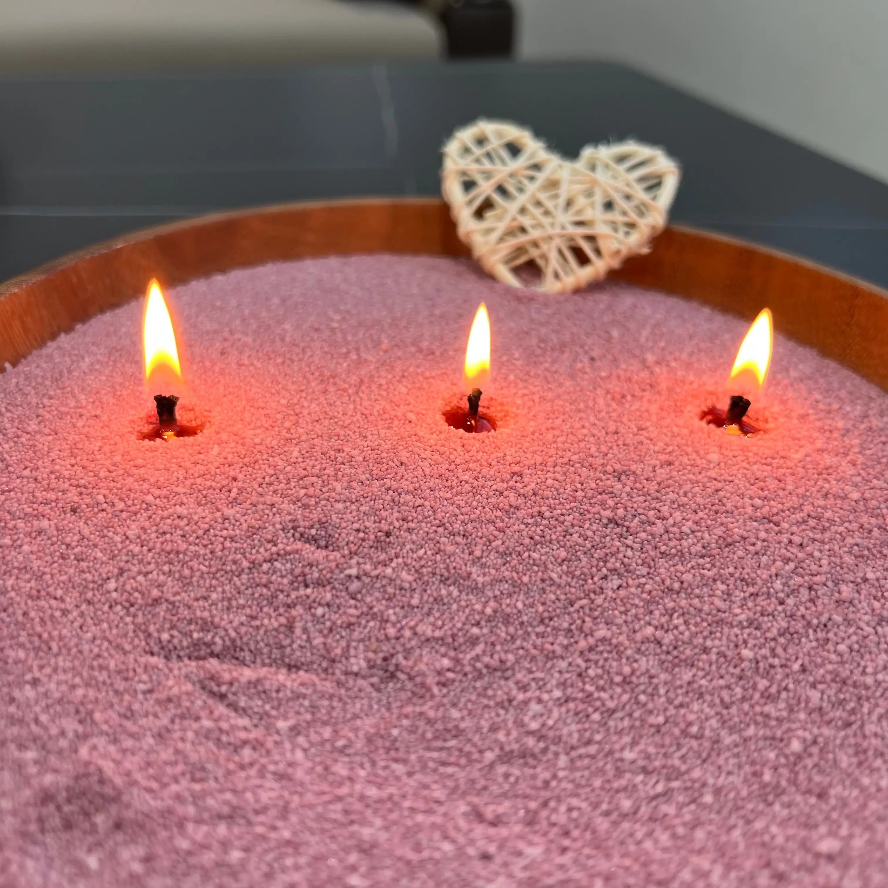 Lumlu {{color}} sand grain candle pearls, eco-friendly plant wax - {{size}}