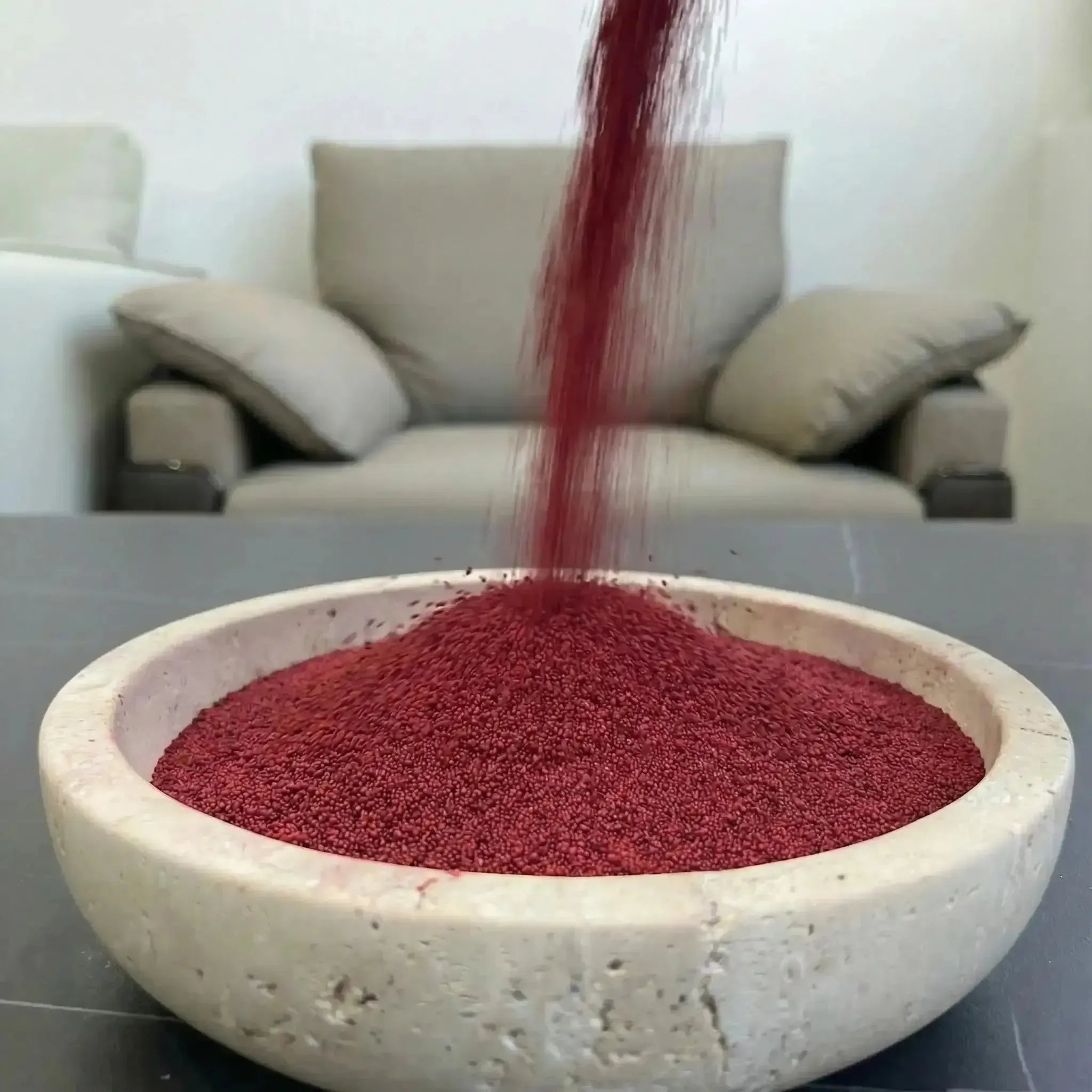 Lumlu {{color}} sand grain candle pearls, eco-friendly plant wax - {{size}}