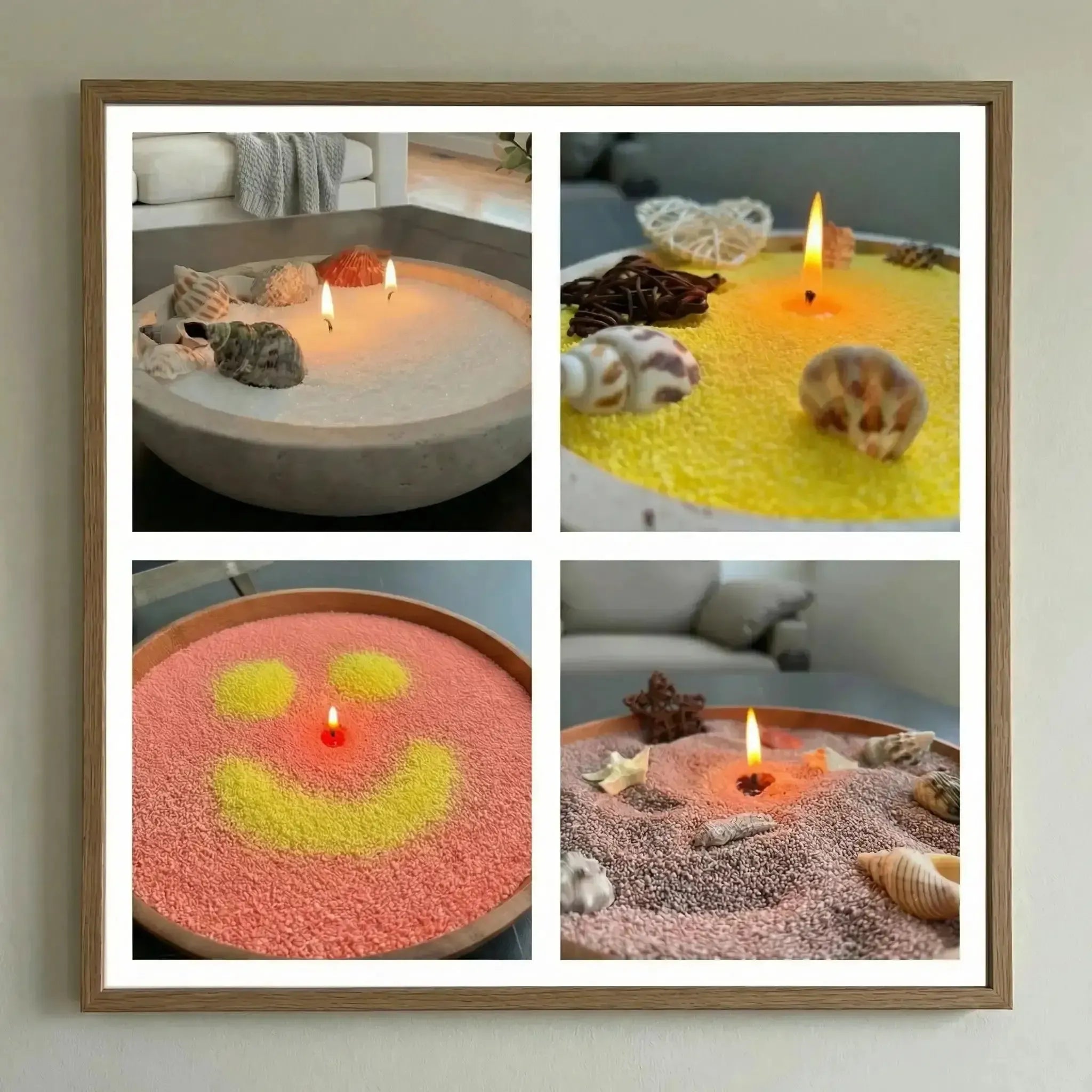 Lumlu {{color}} sand grain candle pearls, eco-friendly plant wax - {{size}}
