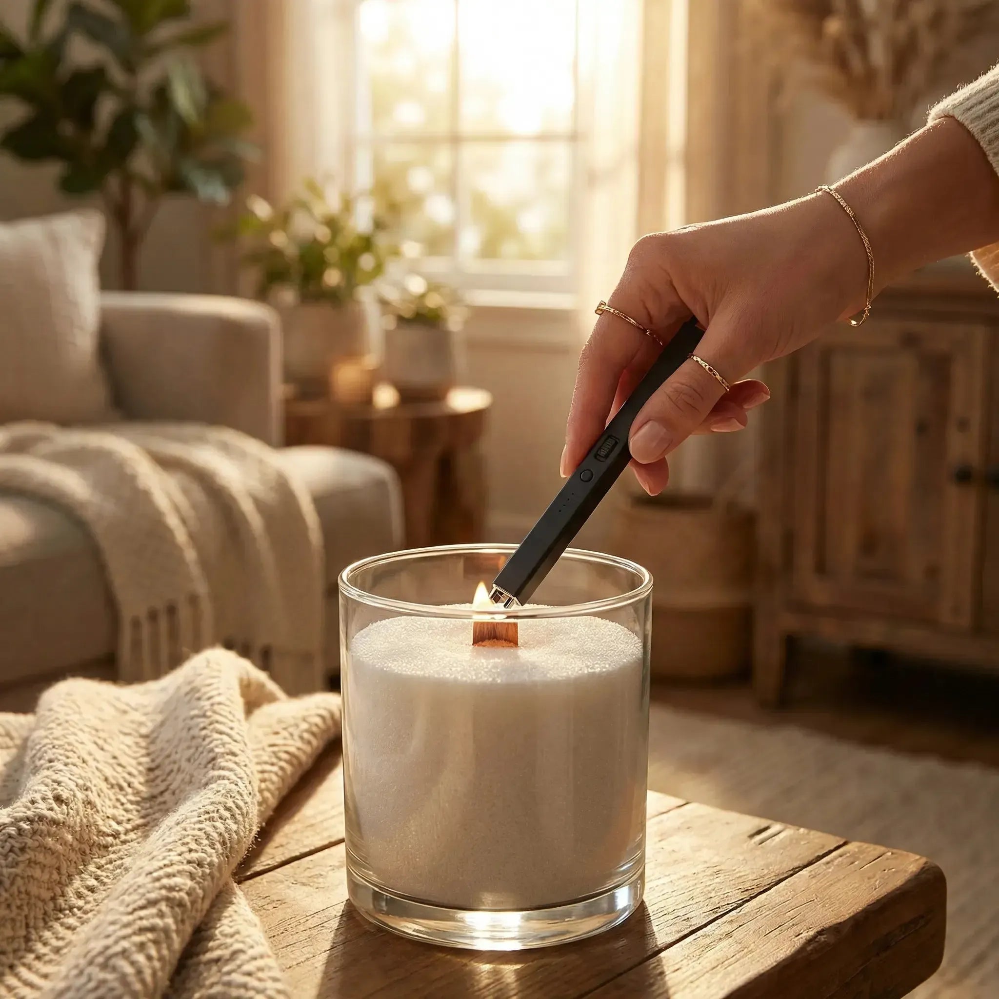 Lumlu {{color}} sand grain candle pearls, eco-friendly plant wax - {{size}}