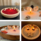 Lumlu {{color}} sand grain candle pearls, eco-friendly plant wax - {{size}}