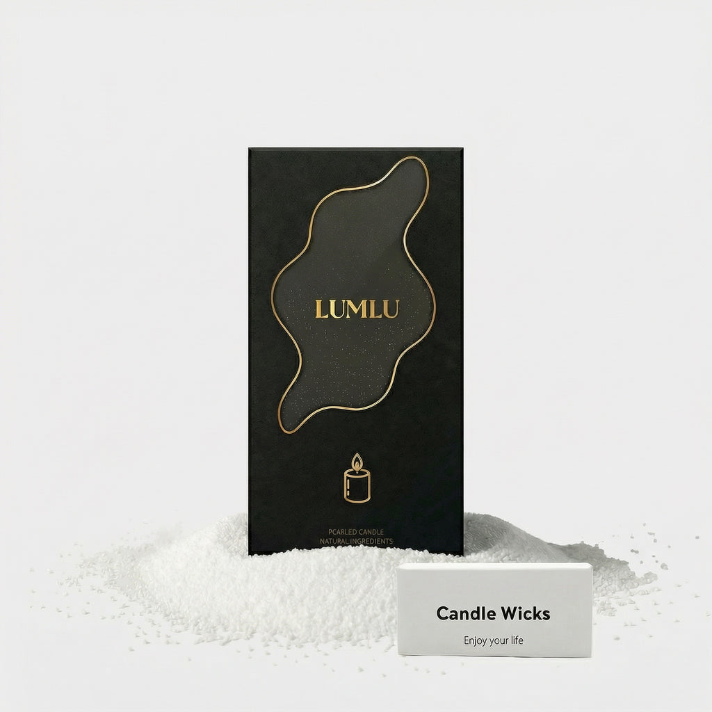 Lumlu {{color}} sand grain candle pearls, eco-friendly plant wax - {{size}}