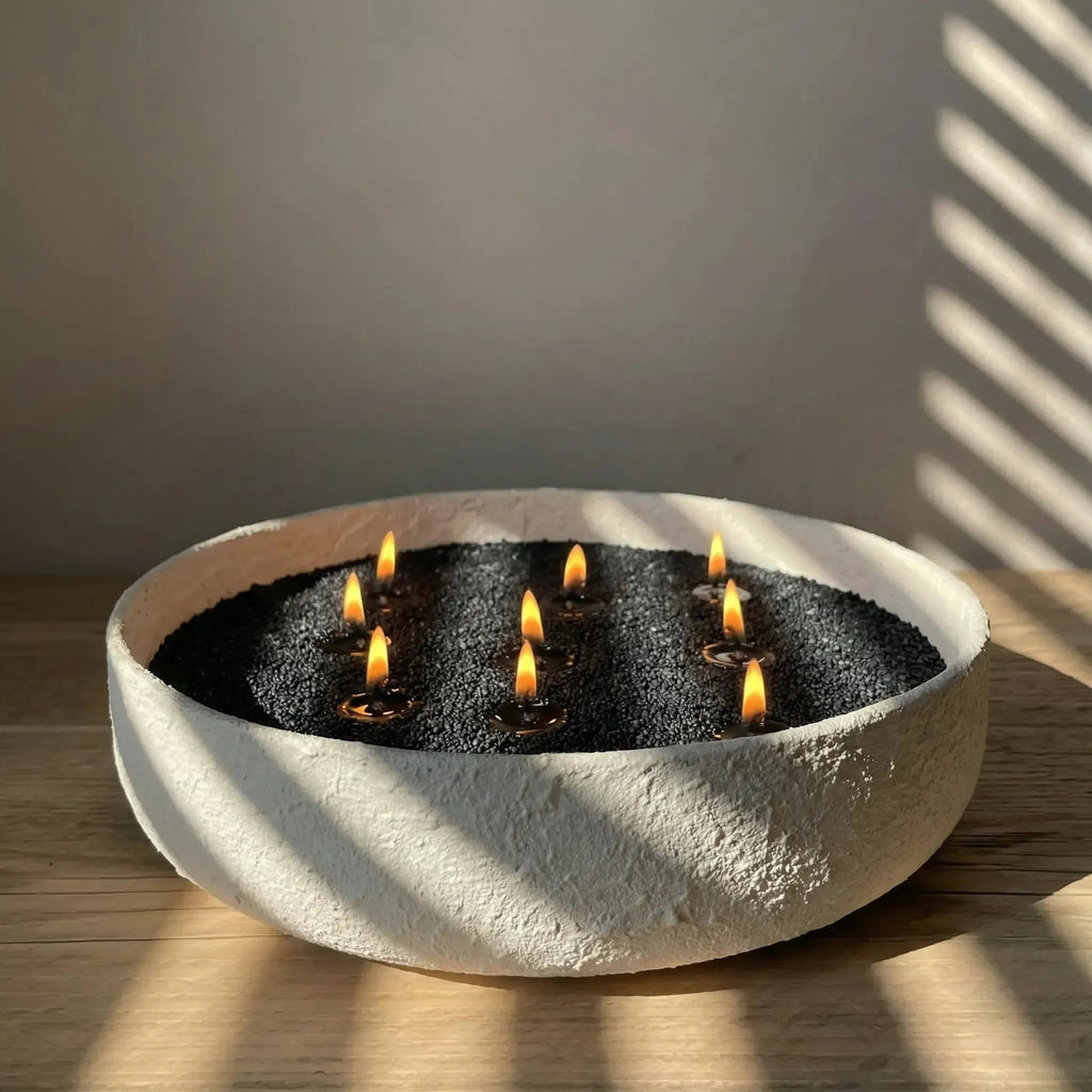Lumlu {{color}} sand grain candle pearls, eco-friendly plant wax - {{size}}