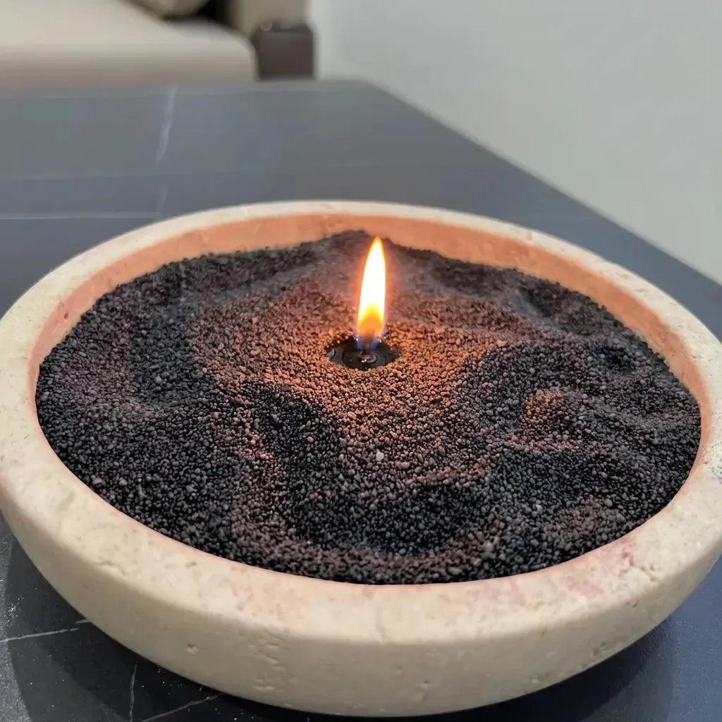 Lumlu {{color}} sand grain candle pearls, eco-friendly plant wax - {{size}}