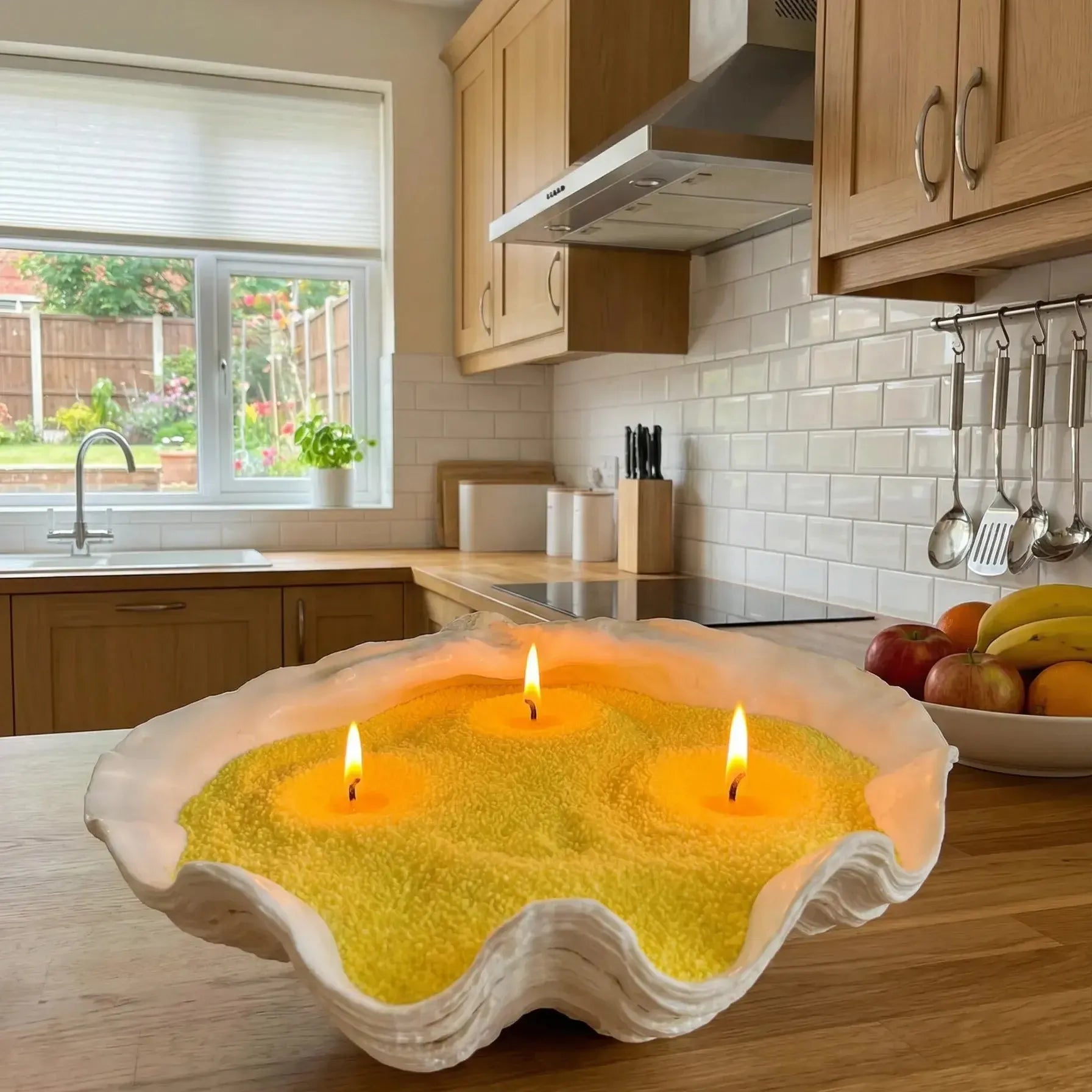 Lumlu {{color}} sand grain candle pearls, eco-friendly plant wax - {{size}}