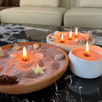 Lumlu {{color}} sand grain candle pearls, eco-friendly plant wax - {{size}}
