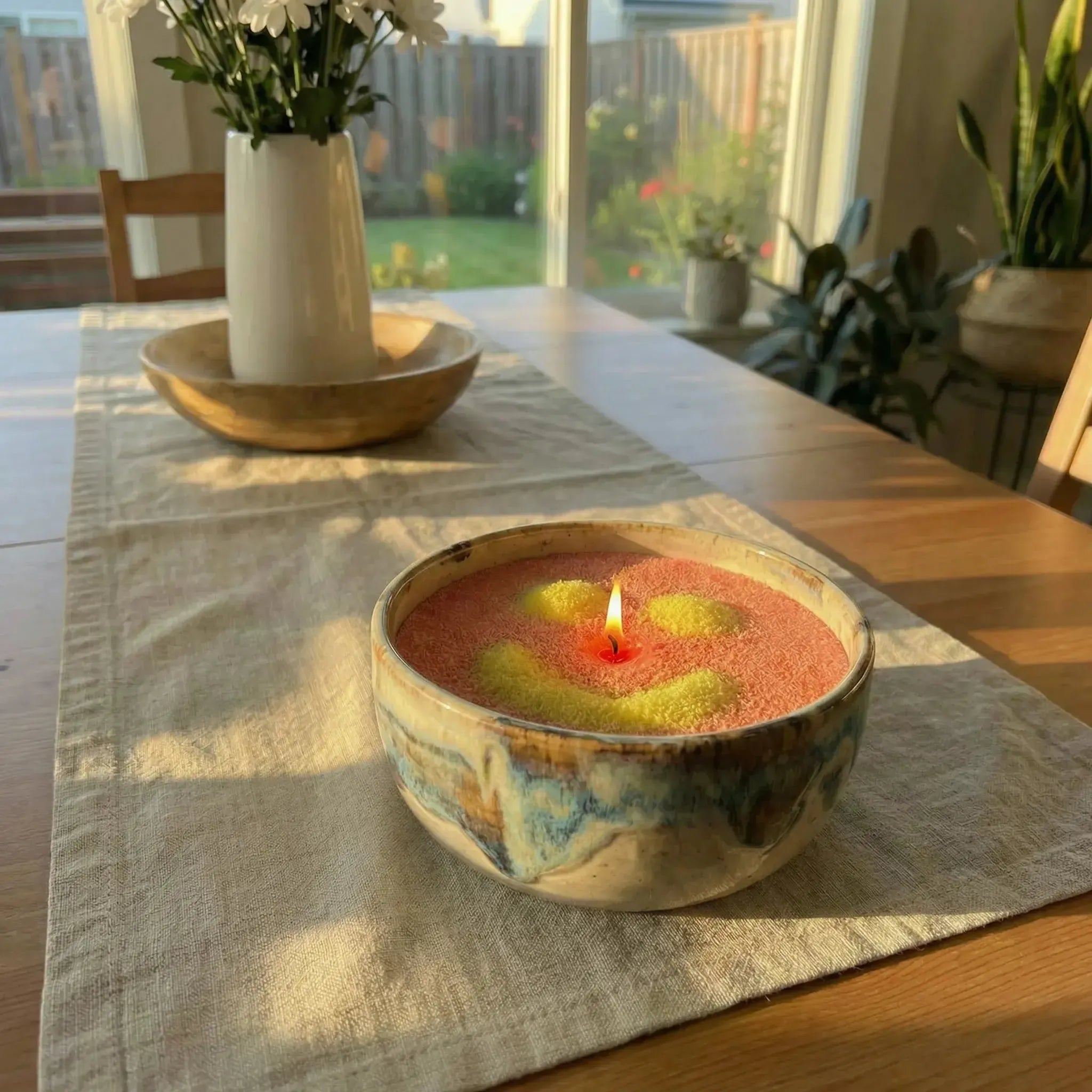 Lumlu {{color}} sand grain candle pearls, eco-friendly plant wax - {{size}}