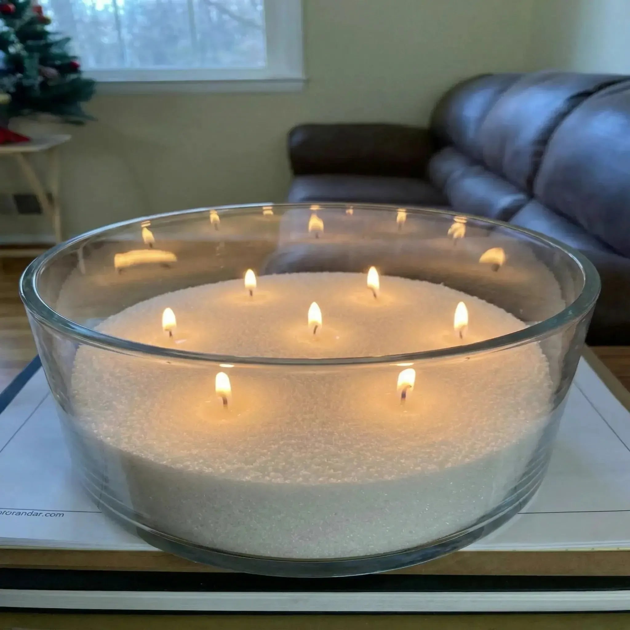 Lumlu {{color}} sand grain candle pearls, eco-friendly plant wax - {{size}}