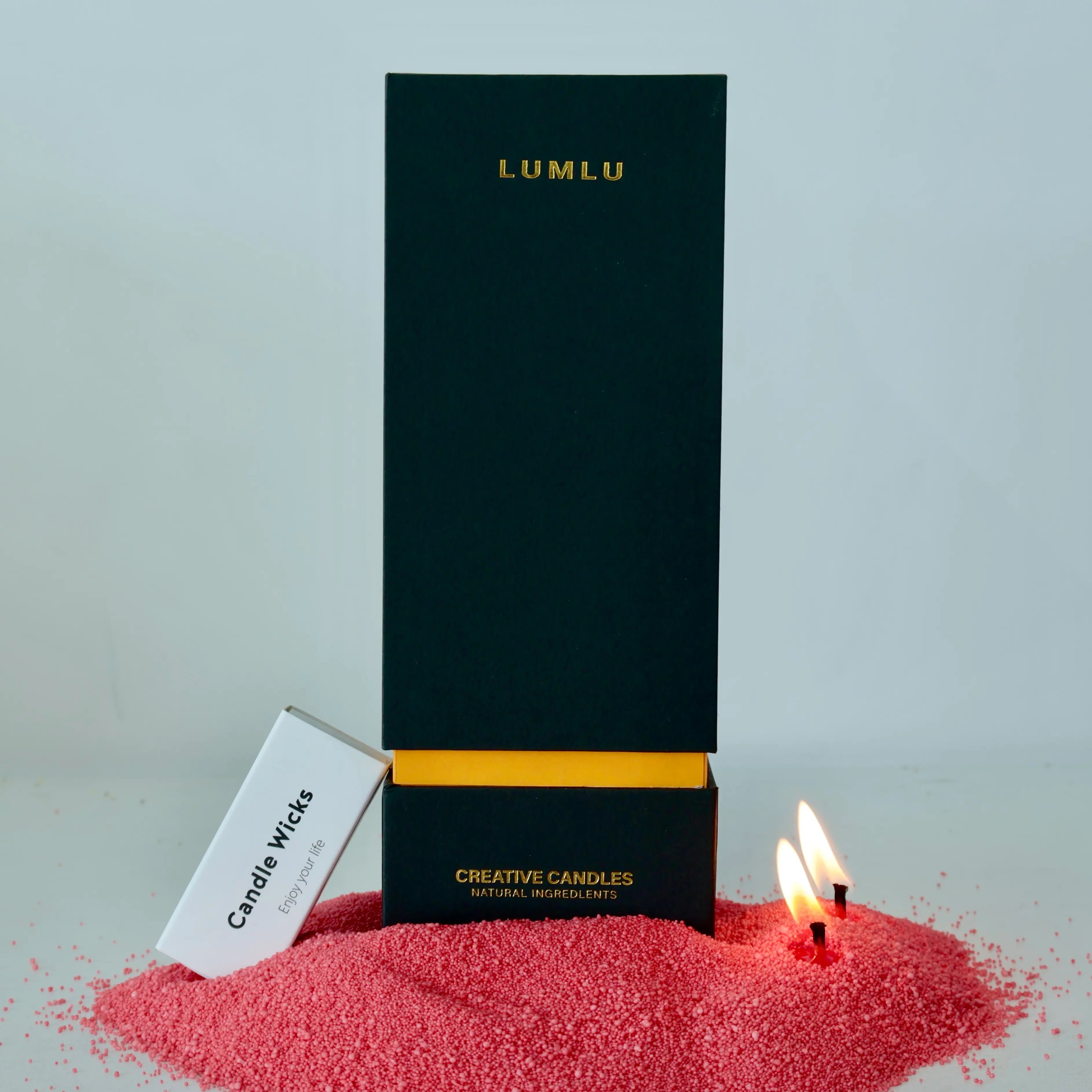 LUMLU Classic Pearl Scented Candle - 18 oz red | Pearled Candles