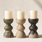 Sculptural Terracotta Candle Holder - included items
