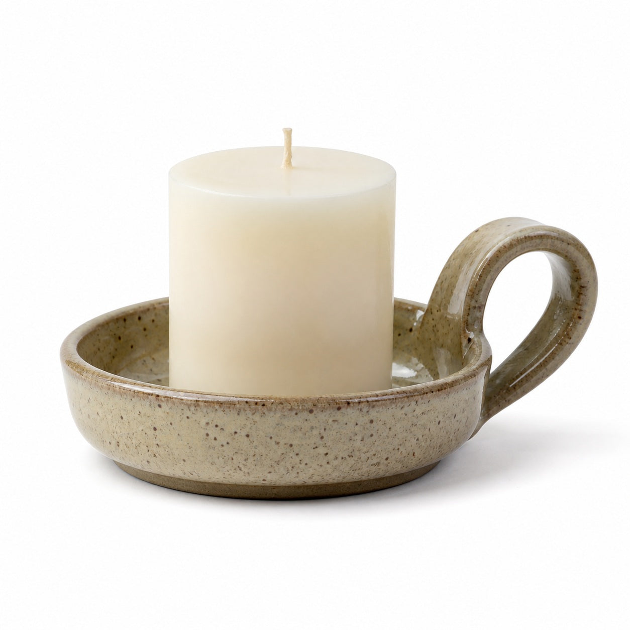 Handled Ceramic Candle Tray - main product view