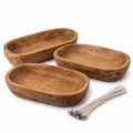 Wooden Dough Bowl Candle Vessels - main product view