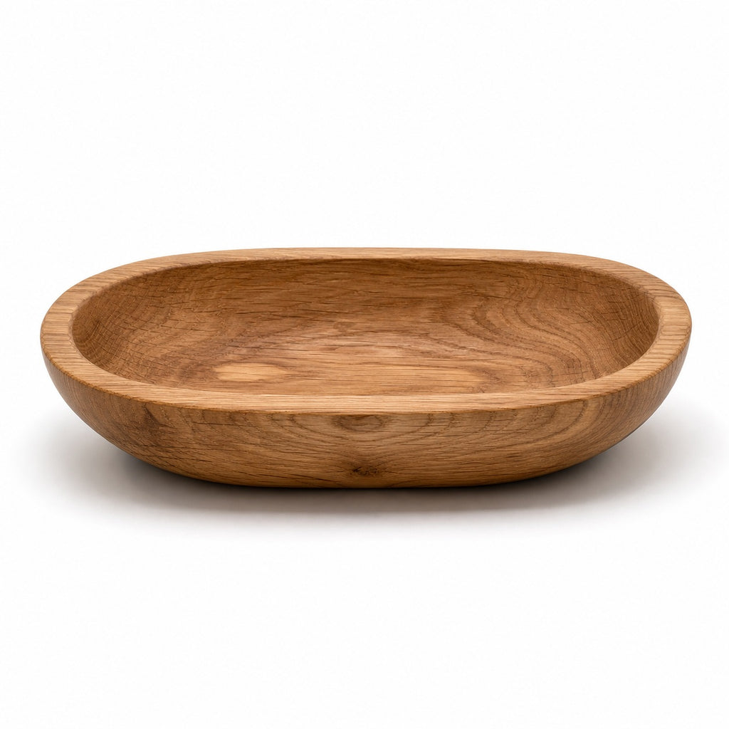 Handcrafted Oak Candle Bowl - main product view