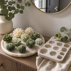 Succulent Silicone Candle Molds - lifestyle scene