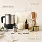 Complete Soy Candle Making Kit - features and dimensions