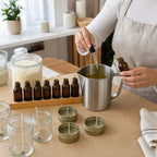 Premium Soy Candle Making Kit - product in use
