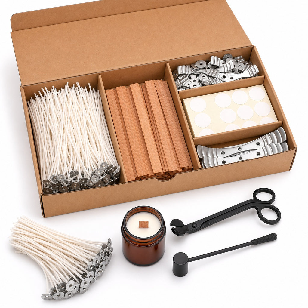 Cotton & Wood Wick Kit - included items