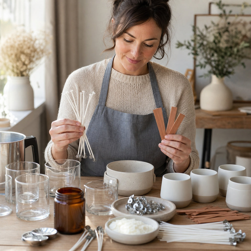 Cotton & Wood Wick Kit - lifestyle scene
