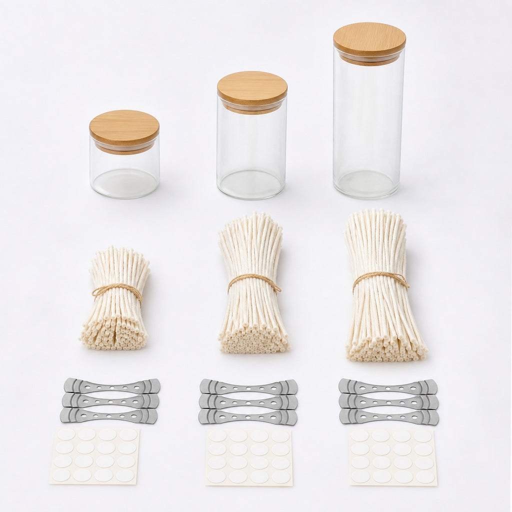 Multi-Length Cotton Wick Kit - included items