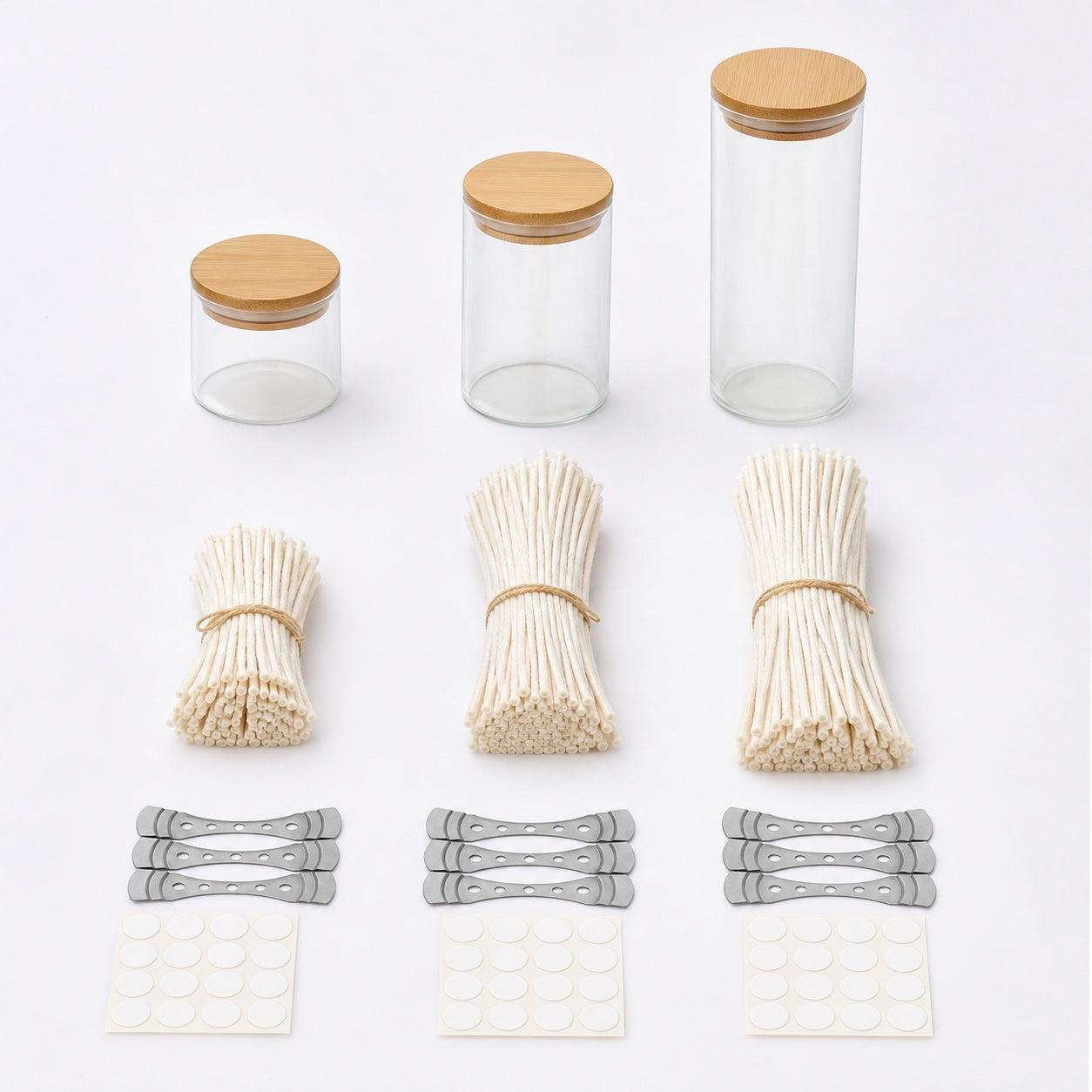 Multi-Length Cotton Wick Kit - included items