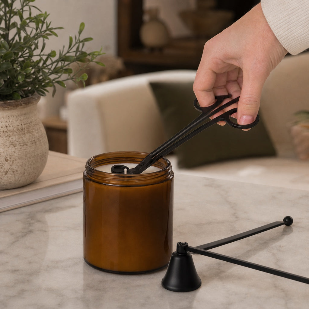 Candle Care Tool Set - product in use