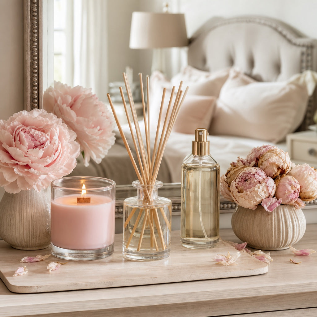 Peony Home Fragrance Gift Set - lifestyle scene