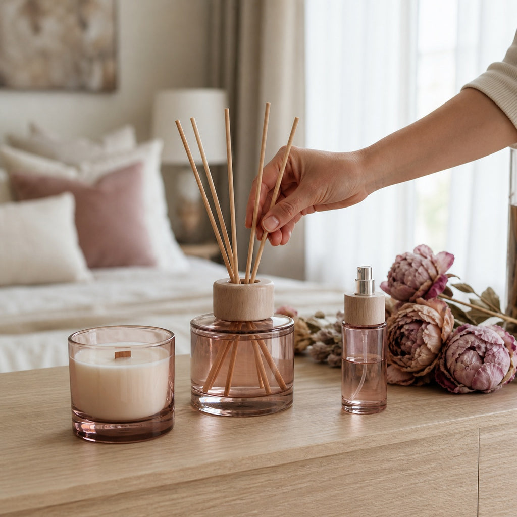 Peony Home Fragrance Gift Set - product in use