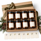 Amber Jar Candle Gift Set - included items